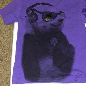 UNISEX/MEN/WOMENS SMALL/PURPLE ANCHOR BLUE TEE